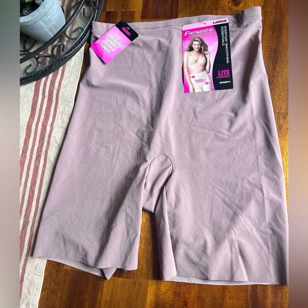 Flexees Lite Control Mauve Shapewear Shorts